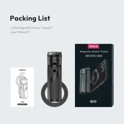 Trípode magnético para teléfono con control remoto, 3 en 1