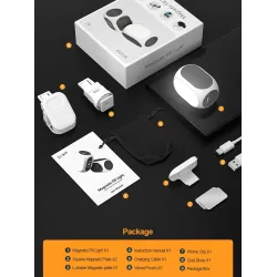 Luz de relleno magnética con clip para teléfono y soporte de zapata fría