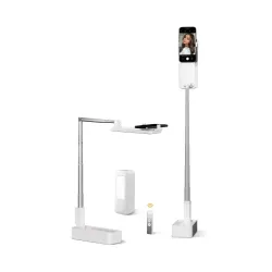 Soporte de celular, plegable, extensible y con un soporte de autoespectador de lámpara de luz de relleno