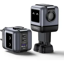 UGREEN Uno - Bloque de carga USB C de 65 W, Nexode, cargador GaN de 3 puertos