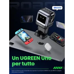 UGREEN Uno - Bloque de carga USB C de 65 W, Nexode, cargador GaN de 3 puertos