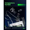 UGREEN Uno - Bloque de carga USB C de 65 W, Nexode, cargador GaN de 3 puertos