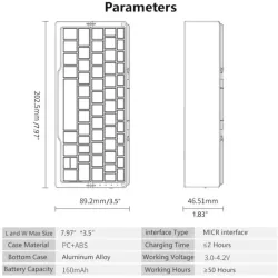 Mini Teclado Bluetooth Plegable para Android/Windows/IOS
