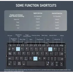 Mini Teclado Bluetooth Plegable para Android/Windows/IOS