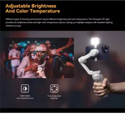 Mini Luz de relleno magnética GBL01 con caja de carga para DJI Osmo Mobile 6/SE/ Zhiyun