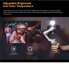 Mini Luz de relleno magnética GBL01 con caja de carga para DJI Osmo Mobile 6/SE/ Zhiyun