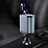 Cargador rápido para carro de teléfono 4 en 1 de 66 W, 2 cables retráctiles y 2 puertos USB, cargador de automóvil