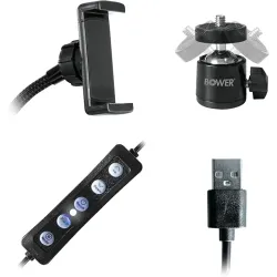 Ring Light Bower con soporte de kuz 10 pulgadas