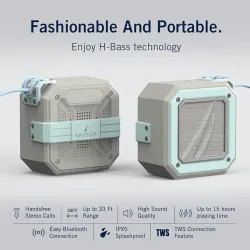 Bocina NAUTICA Bluetooth, altavoz inalámbrico impermeable, para exteriores