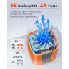 Bomba de aire para inflables con batería de 2600 mAh