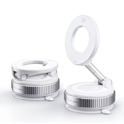 Soporte magnético para teléfono con adsorción al vacío 360° (Color Blanco)