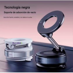 Soporte magnético para teléfono con adsorción al vacío 360° (Color Blanco)