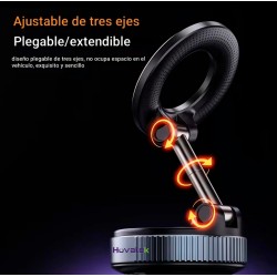 Soporte magnético para teléfono con adsorción al vacío 360° (Color Blanco)