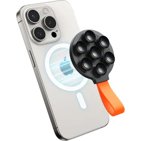 Soporte magnético para teléfono con ventosa