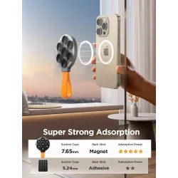 Soporte magnético para teléfono con ventosa