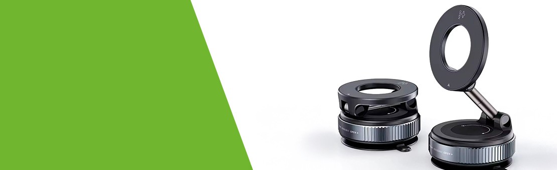 Soporte magnético para teléfono de coche con adsorción al vacío 360° 